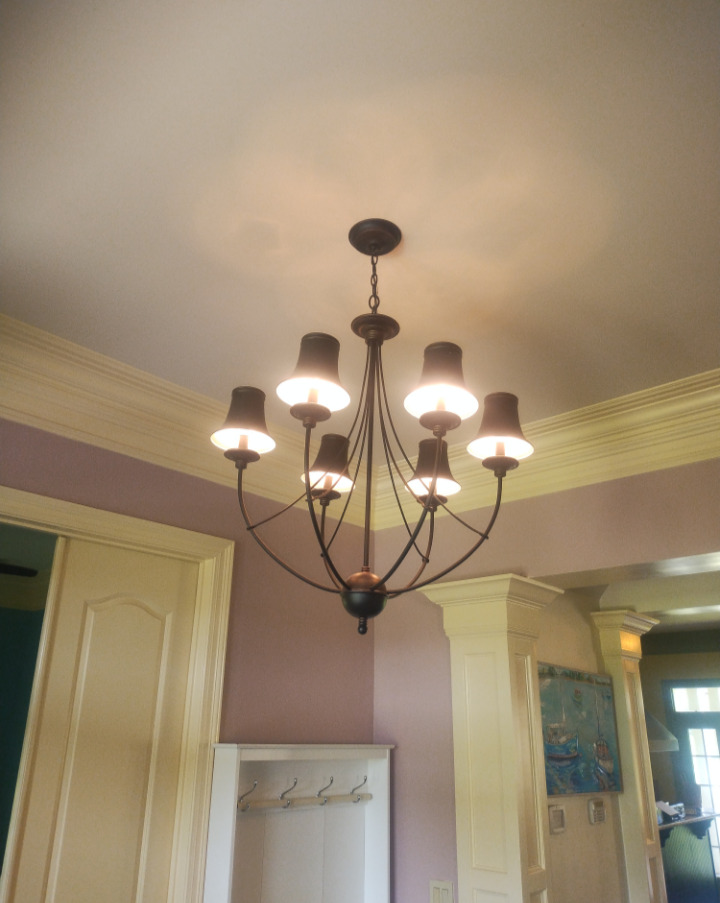 Beautiful Light Fixture Installation in New Orleans, LA by MK Electric Man
