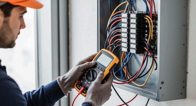 New Orleans Electrician Connecting A Home Generator To A Main Breaker Panel